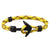 HOMOD 2019 New Fashion Black Color Anchor Bracelets Men Charm Survival Rope Chain Paracord Bracelet Male Wrap Metal Sport Hooks